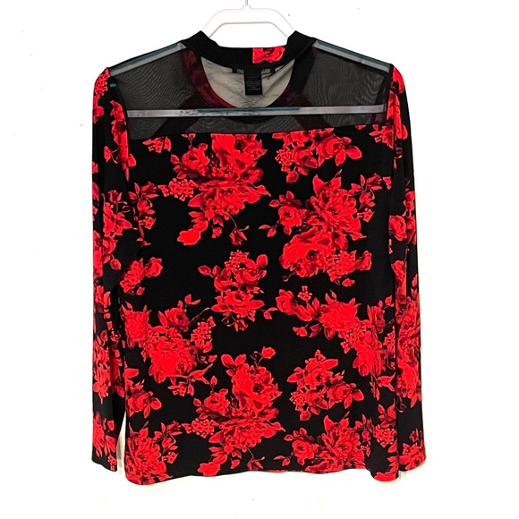 ADELE & MAY red and black sexy tunic. Size XL. EUC. - Picture 6 of 11